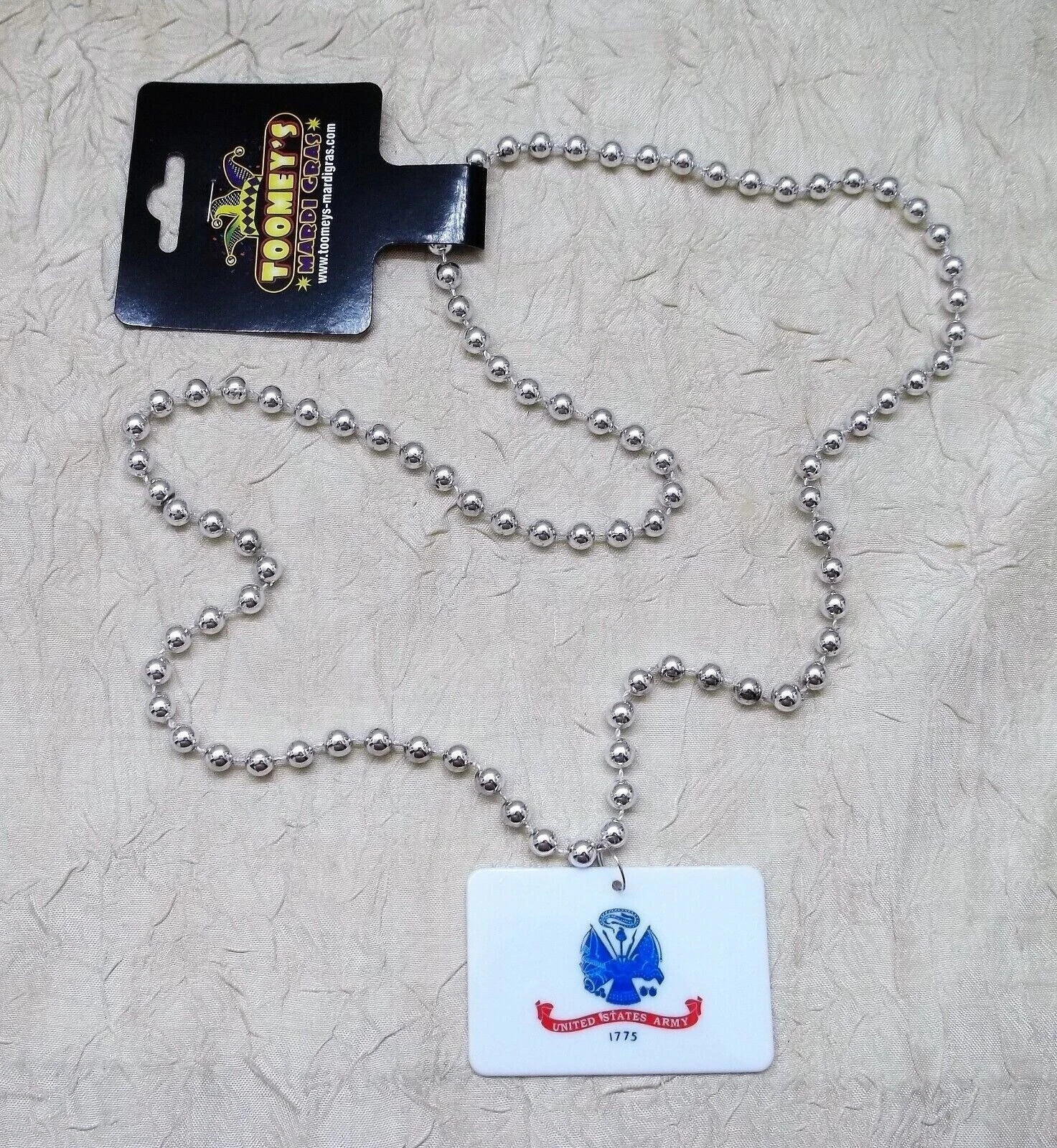 United States Army Mardi Gras Beads New with Tags