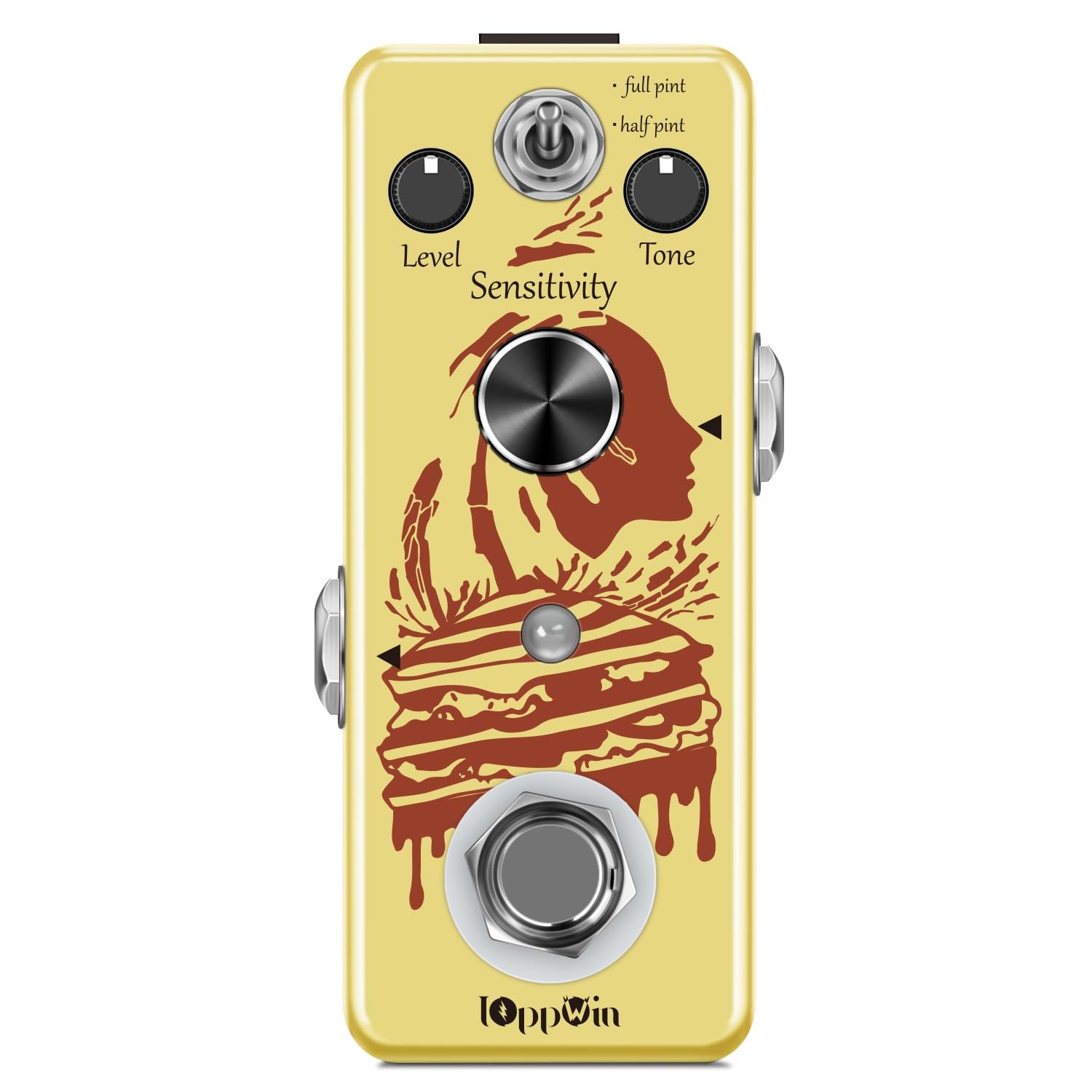 IOppWin COMP Optical Compressor Pedal - Classic Smooth Dynamics Yellow