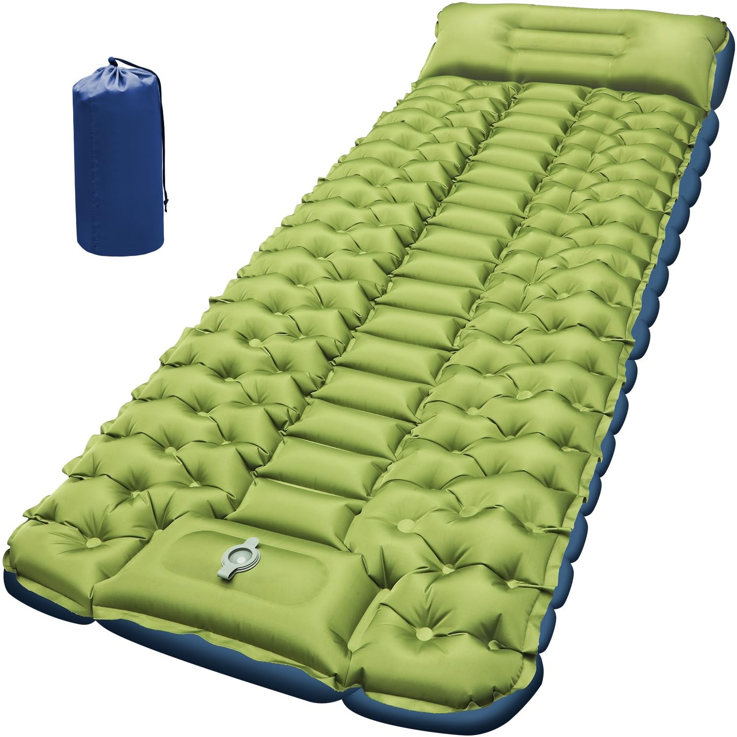 Camping Sleeping Pad Ultralight Mat Builtin Foot Pump Inflatable Mattress New