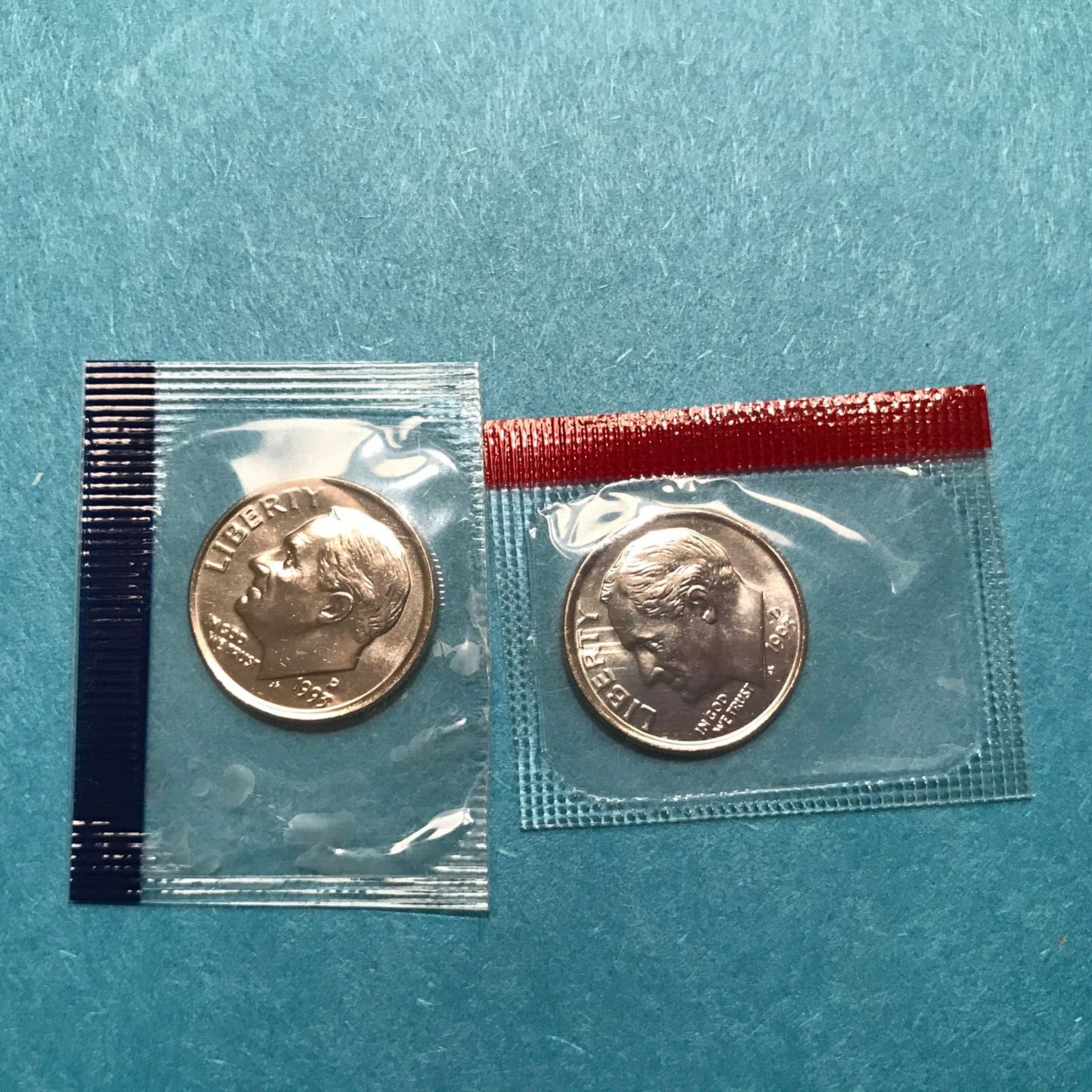 1993 P&D Roosevelt Dime US Mint Cello Unc   FREE SHIP