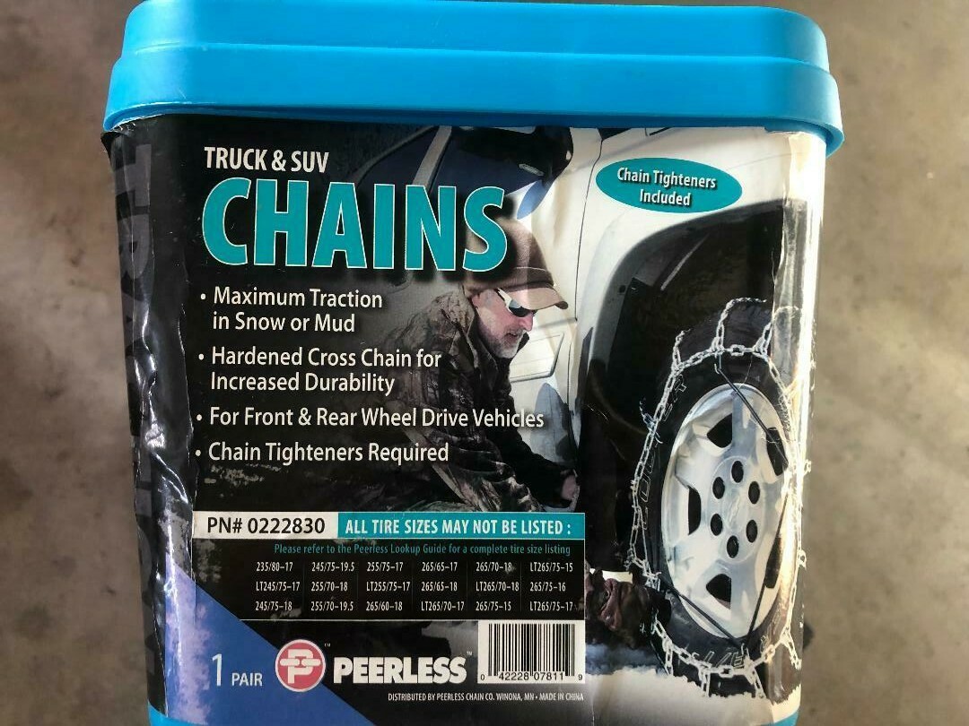TRUCK/SUV SNOW TIRE CHAINS PEERLESS # 0222830