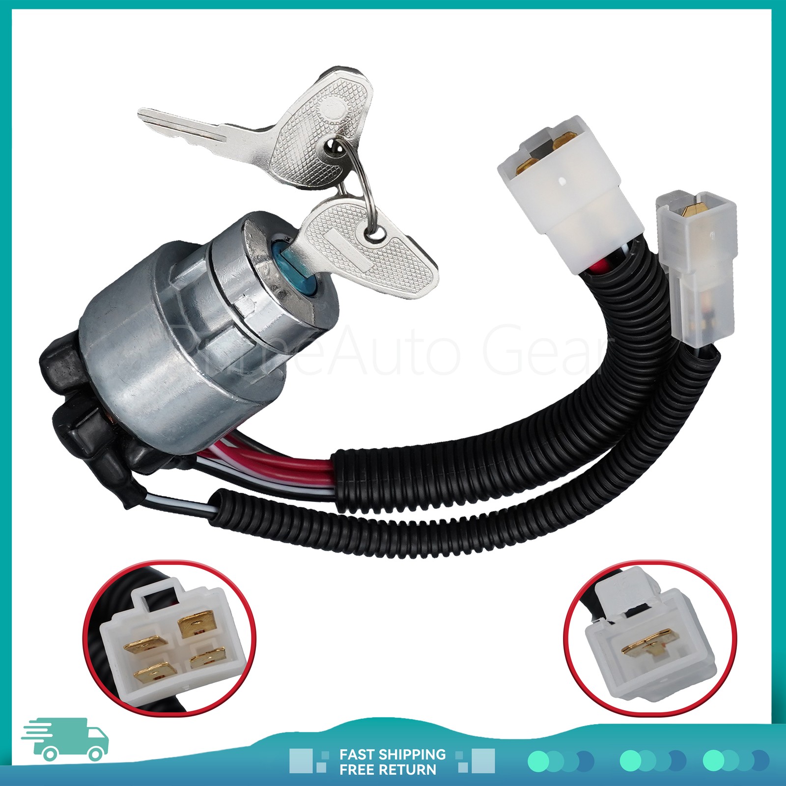 For Kubota L2650F L2650DT L2950F L3650F L3450DT Ignition Switch 35080-31820 US
