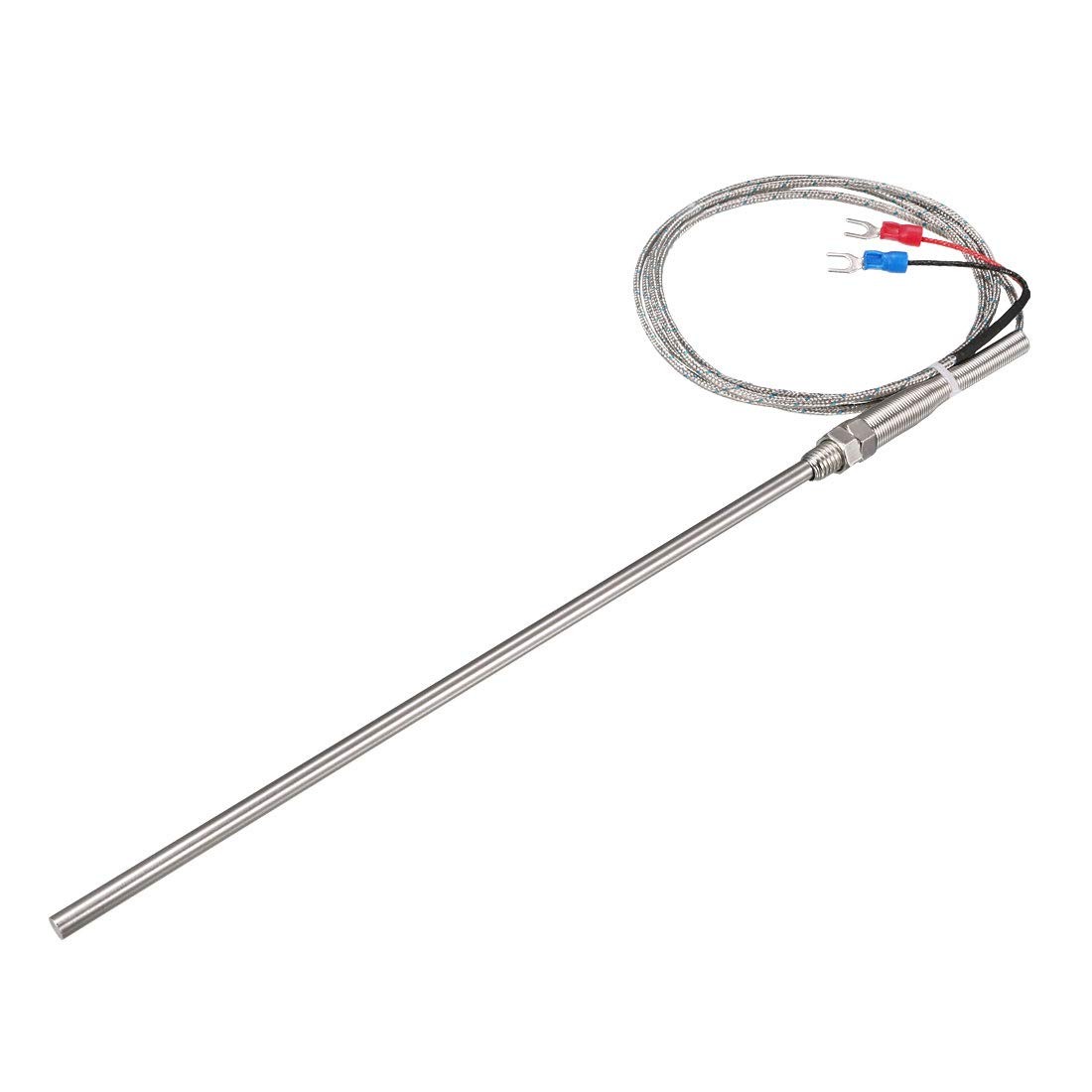 uxcell K Type Thermocouple M8 5x200mm Temperature Probe Sensor(0 5*200mm*1.5M