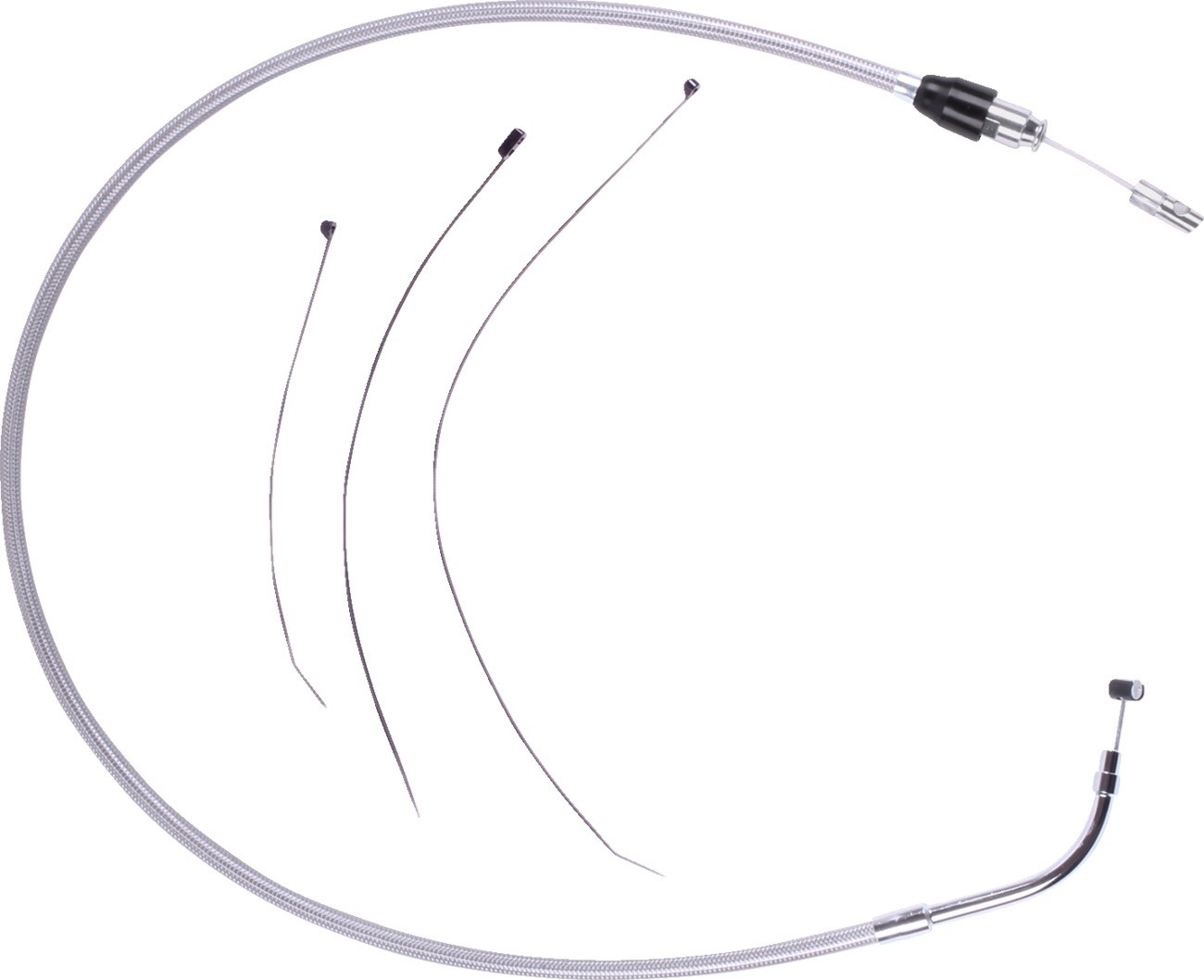 DRAG SPECIALTIES 5323900HE Quick Connect Clutch Cable - Upper - Stainless Steel
