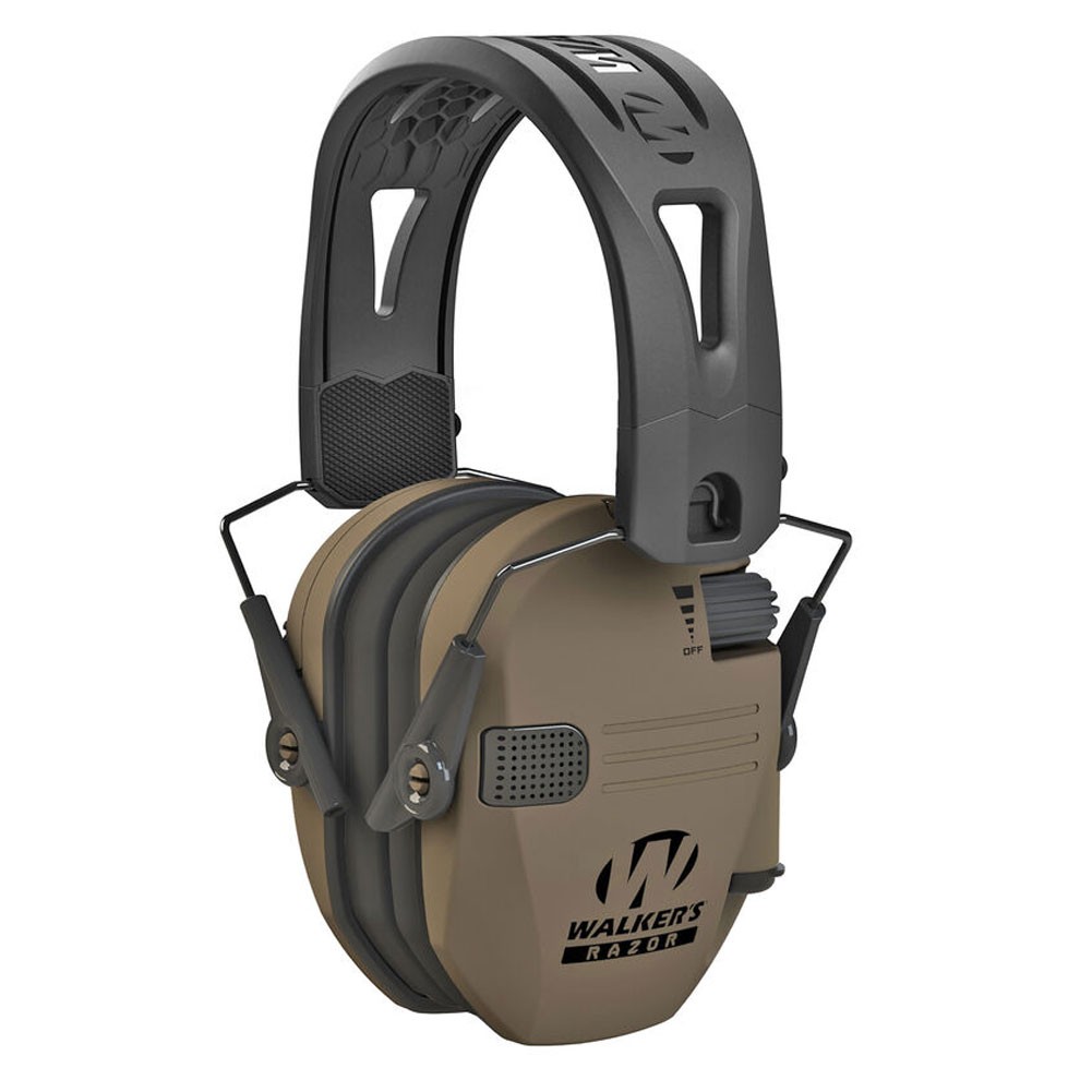 WALKER'S GAME EAR Razor Tacti-Grip Flat Dark Earth Electronic Earmuffs