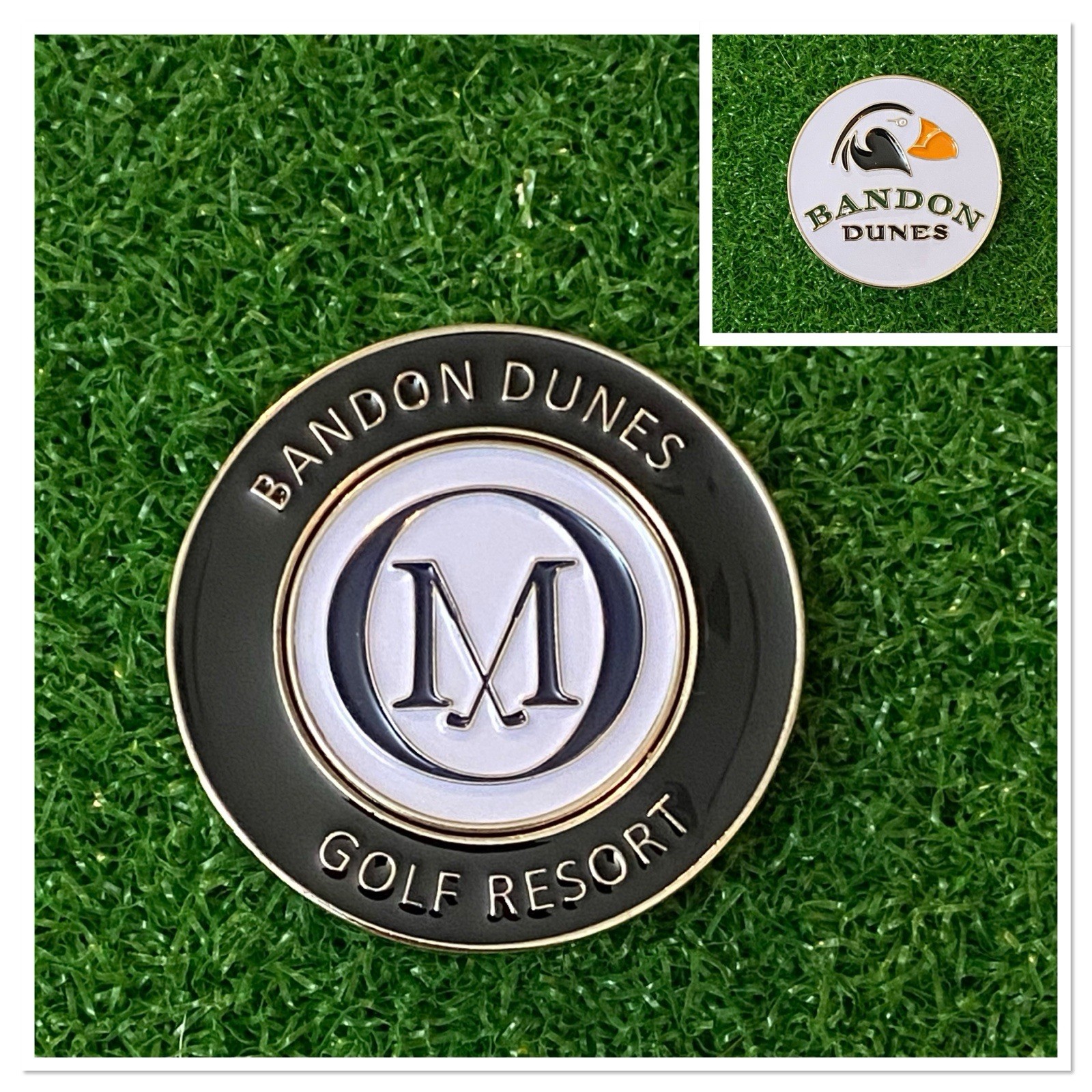 OLD MCDONALD AT BANDON DUNES  1-1/2” Magnetic Golf Ball Mark w/Removable Marker