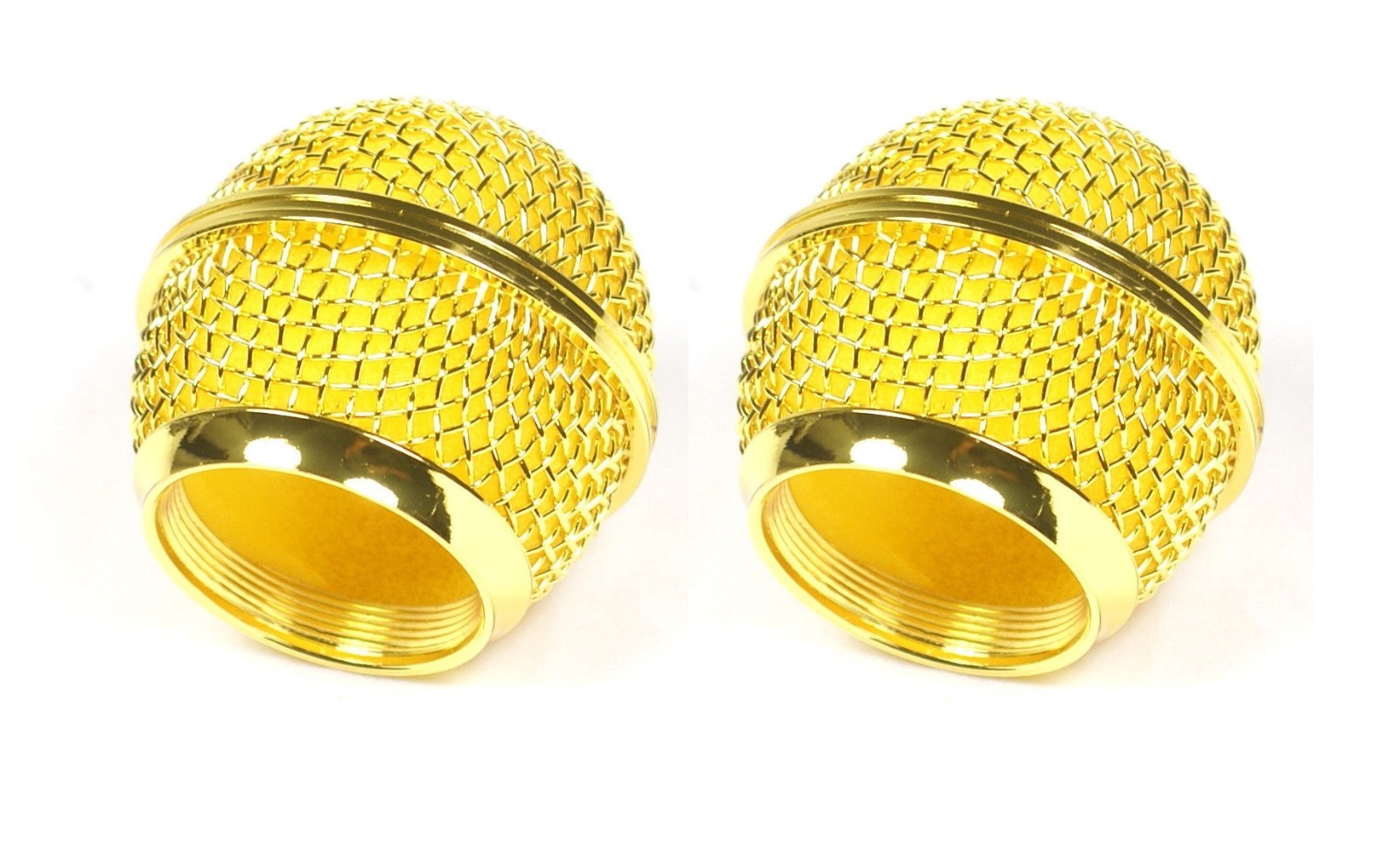 Replacement Gold Plated Mic Grille for Shure SM58 sm58L Handheld Transmitters