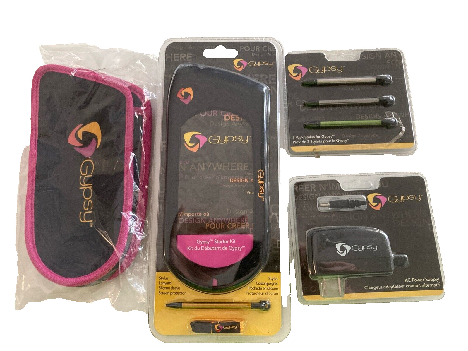 Gypsy Black Sleeve by Cricut Starter Kit + AC Power Supply, 3 Pack Stylus & Case