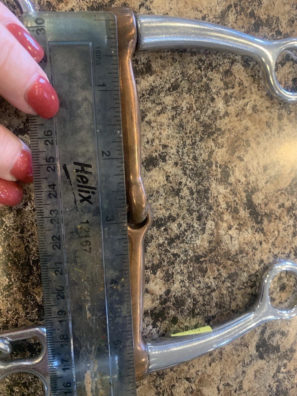 Horse Bit Single Joint Copper Bit And Chain 5.75”