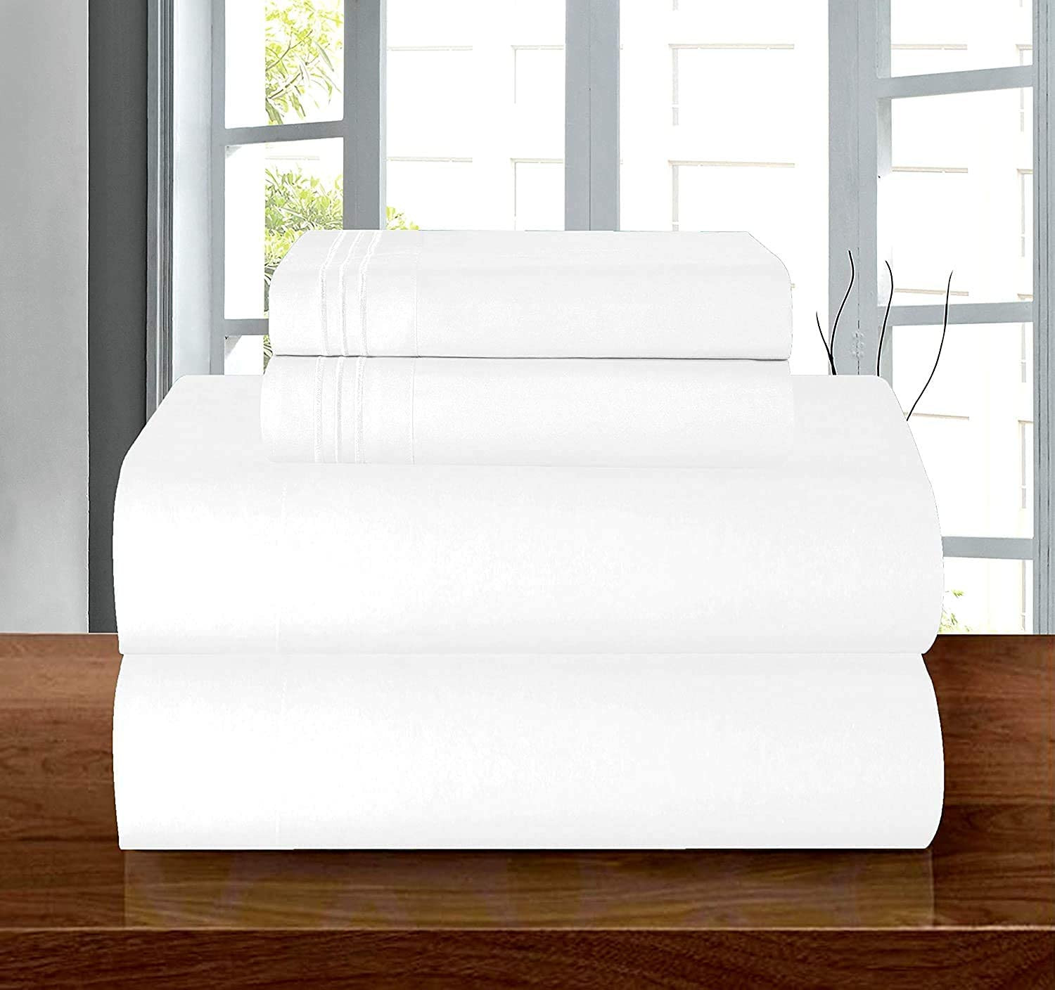 Luxury Soft 1500 Premier Egyptian 4-Piece Premium Hotel Quality Wrinkle Resistan