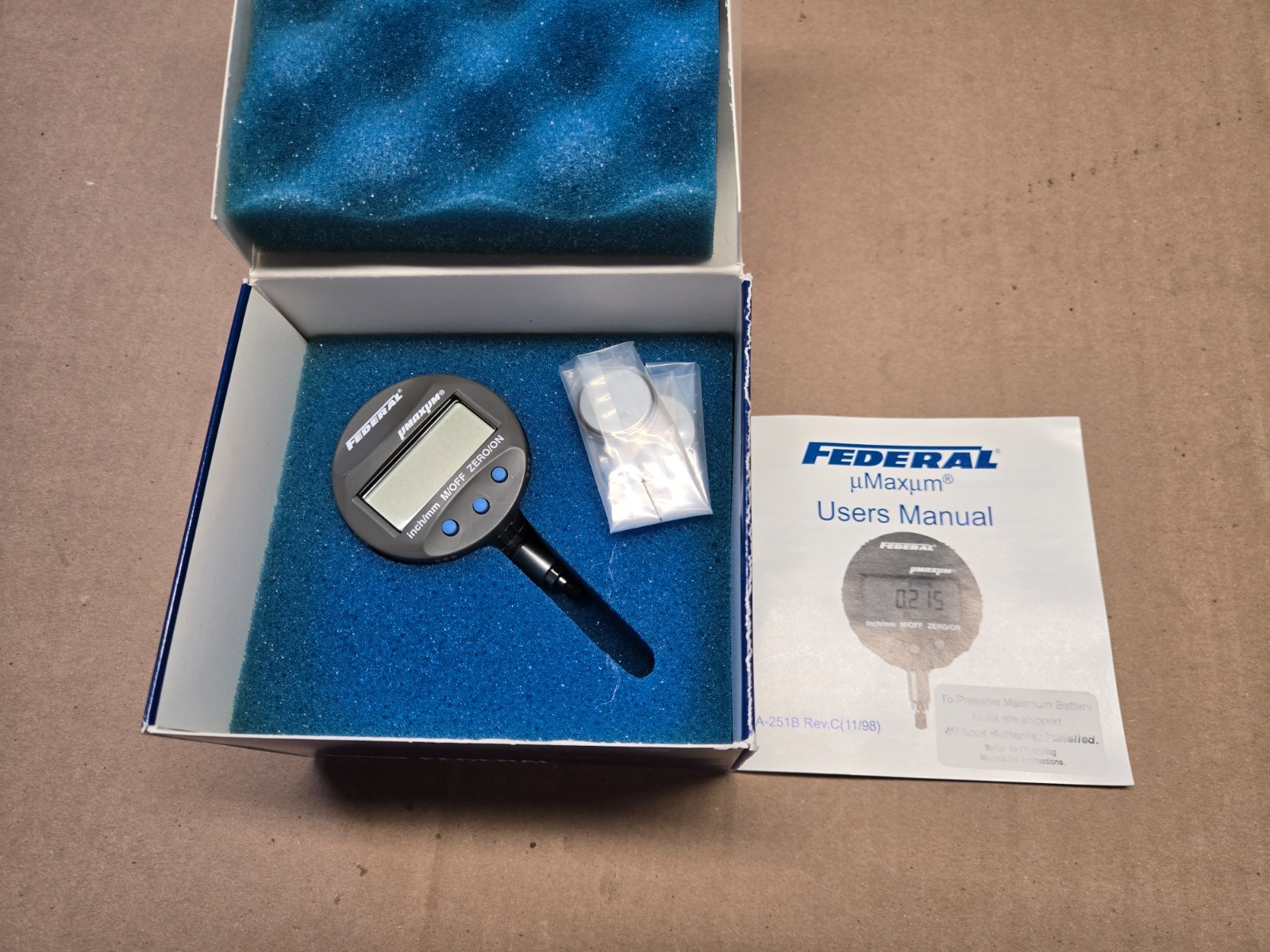FEDERAL UMAXUM EDI-20102 DIGITAL DIAL INDICATOR