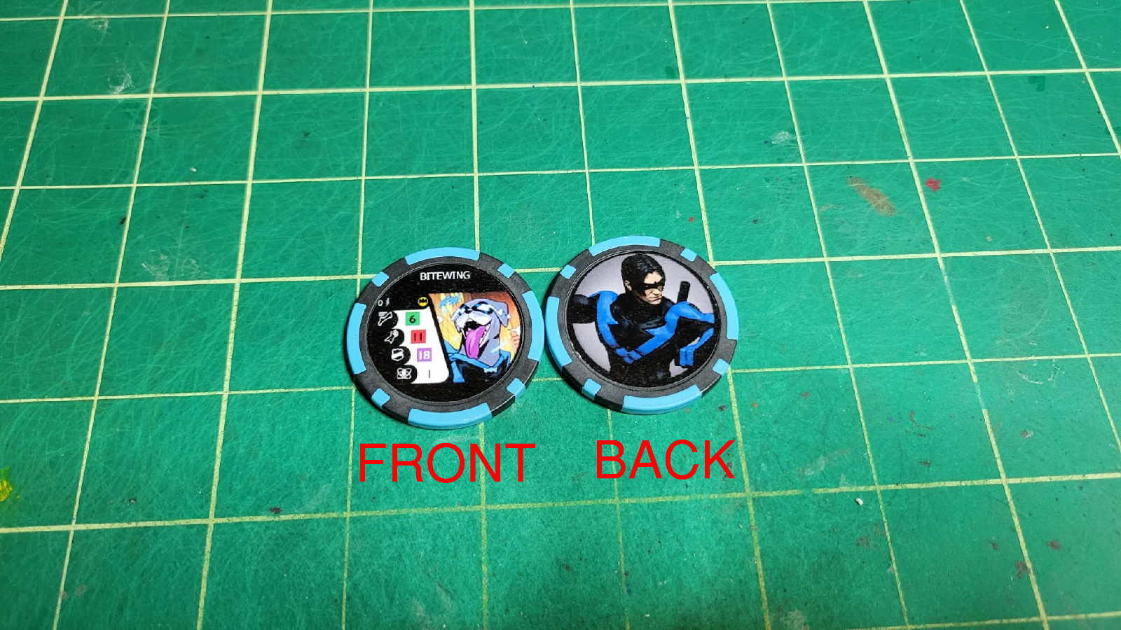 Heroclix Custom Fight For Gotham Bitewing Bystander Token for Nightwing 040