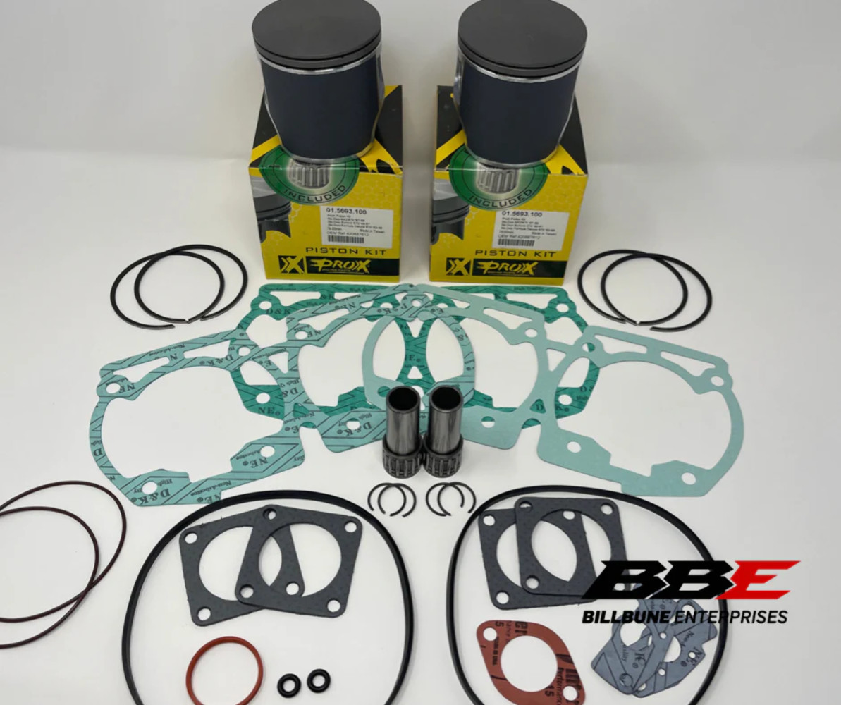 '93-'99 Ski-doo Formula 670 Top End Kit 1.00mm O/S 79.00mm Bore Pistons / Gasket