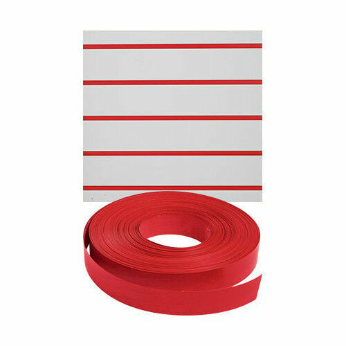 Vinyl Inserts Slatwall Panel Red Shelving Display 260 ft Total Decorative