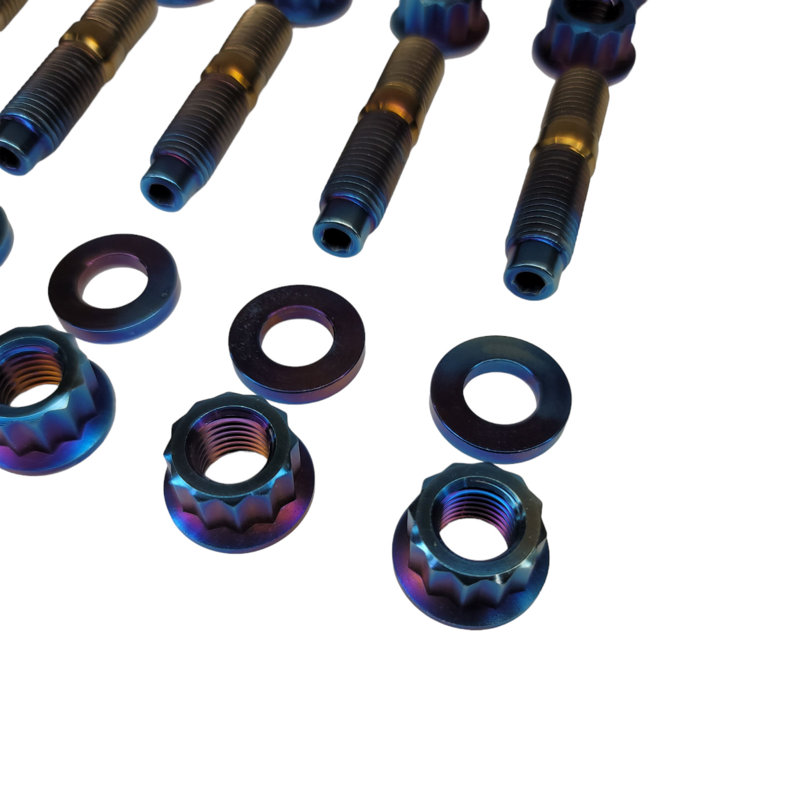 1pc Titanium Exhaust Turbo Header Intake Plenum Manifold Stud Kit M10x1.25-50mm
