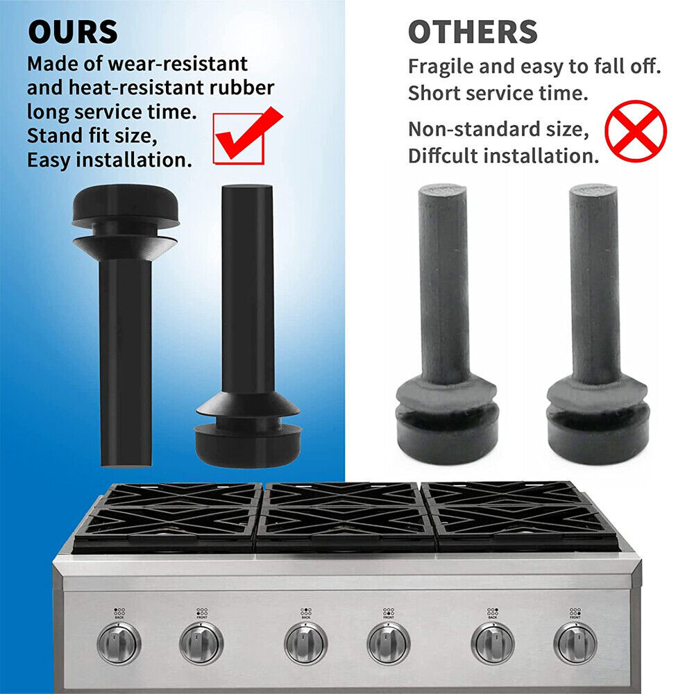Grate Rubber Feet WB02X24790 For GE Gas Stove Top Range 4/8/12/16/32/48pcs