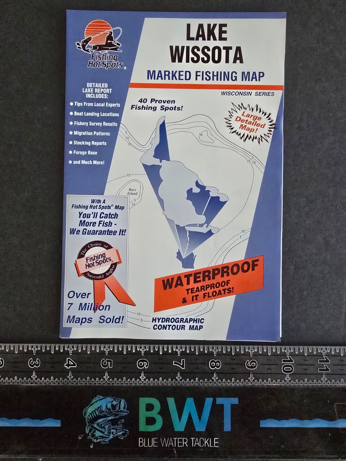 Lake Wissota - Lake Map *New* Fishing Map/Fishing House Decor