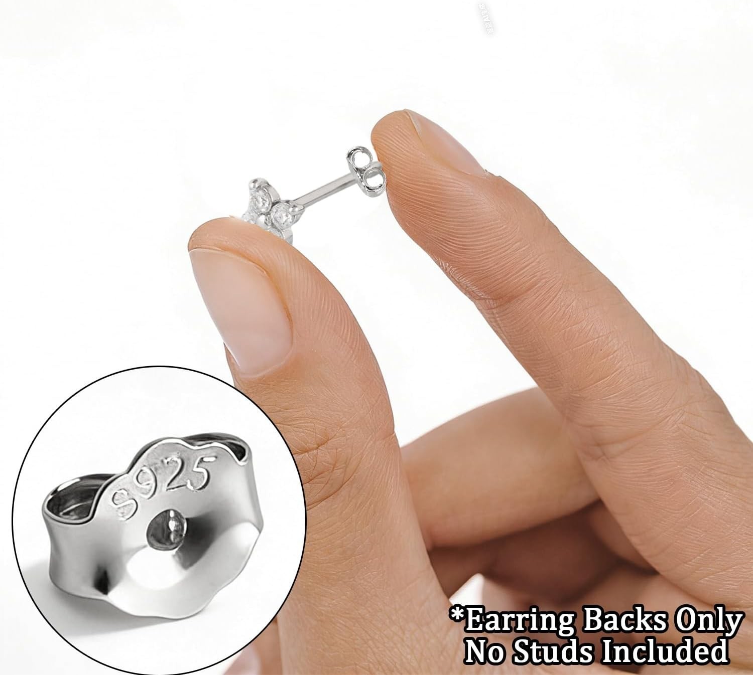 14K Gold Plated Earring Backs - 12 pcs Hypoallergenic for Sensitive Ears