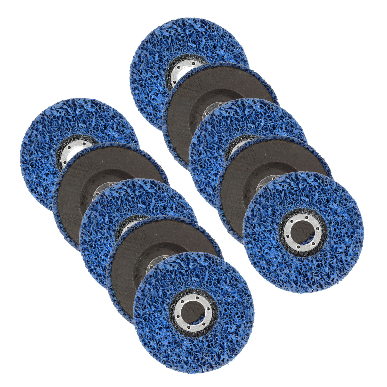 10 Pack 4.5''x7/8" Poly Strip Disc Wheel Angle Grinder Paint Rust Removal Clean