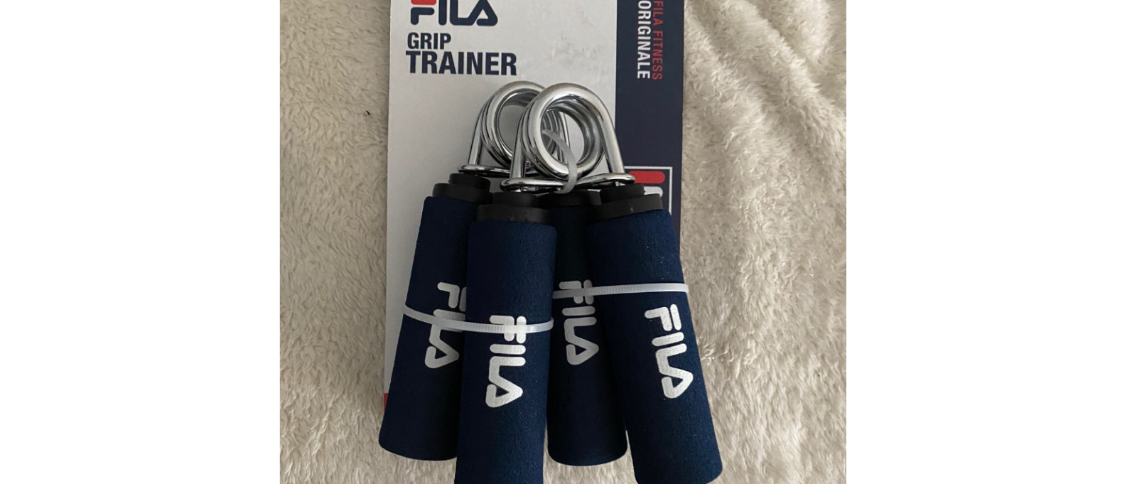 Pair of Hand Grip Trainer FILA FITNESS Build & Tone Strength Navy Blue ** NEW **
