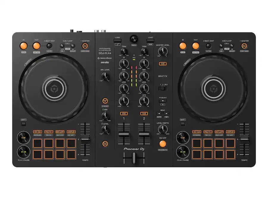 Pioneer DJ DDJ-FLX4 2-Ch DJ Controller Rekordbox / Serato DJ Lite PROAUDIOSTAR