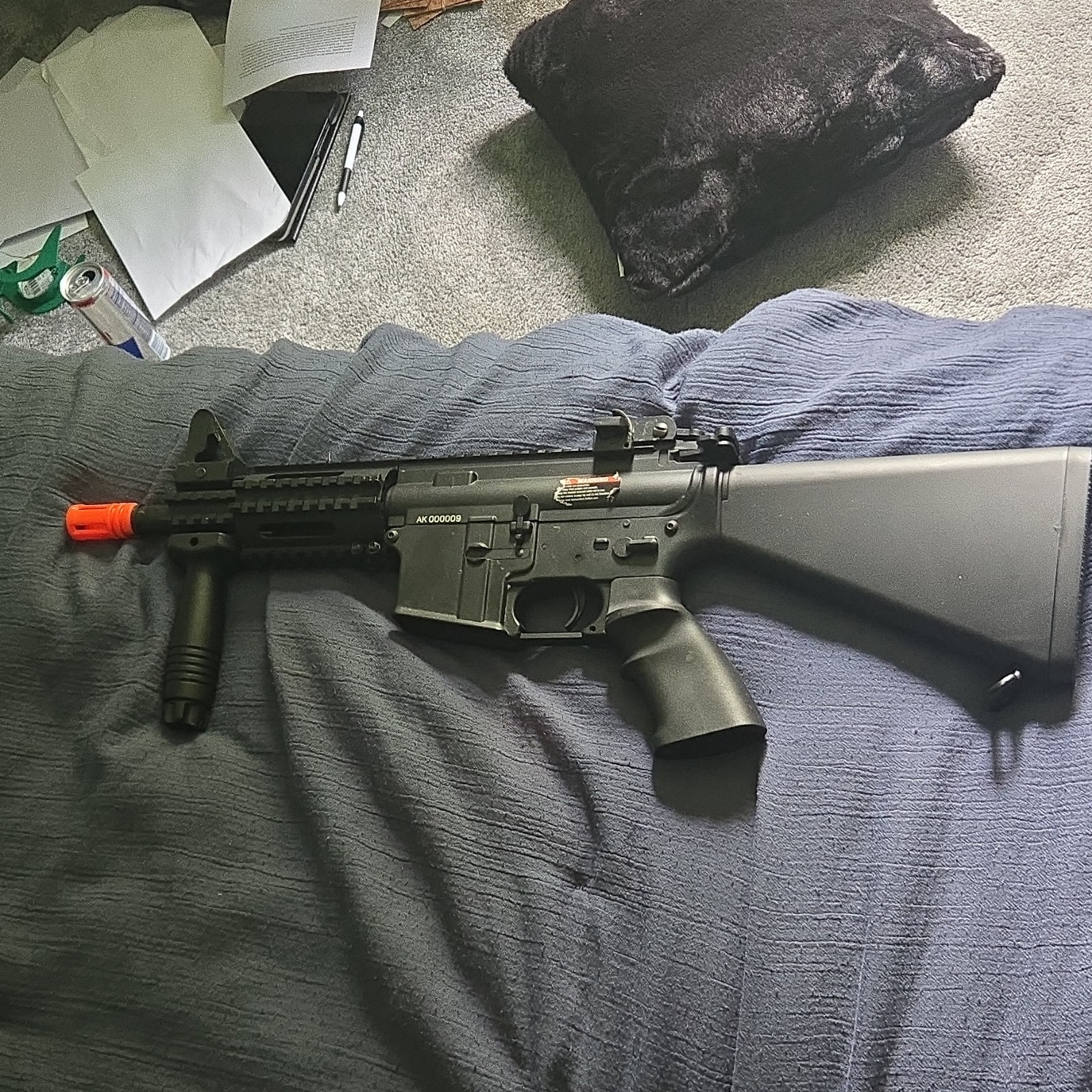 A&K Stubby Killer AK Magazine AK000009 with Orange Tip, Black (WORKS, NO MAG)