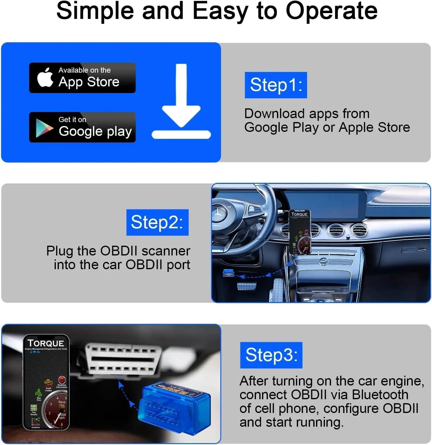 OBD2 Scanner Mini Elm327 V2.1 Code Reader Car Diagnostic Tools Check Engine Scan