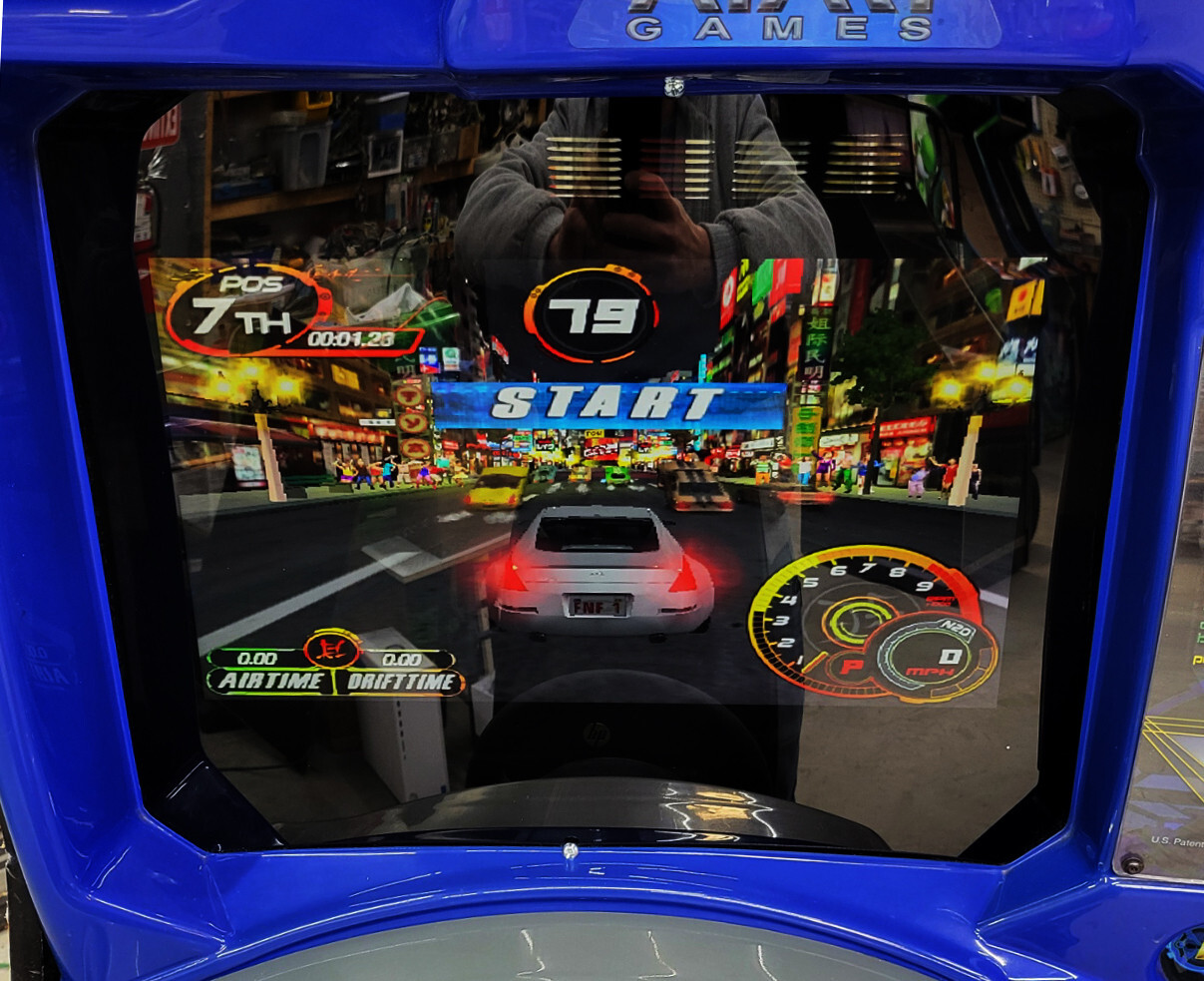Fast and Furious DRIFT Sit Down Arcade Driving Video Game Machine - 22" LCD