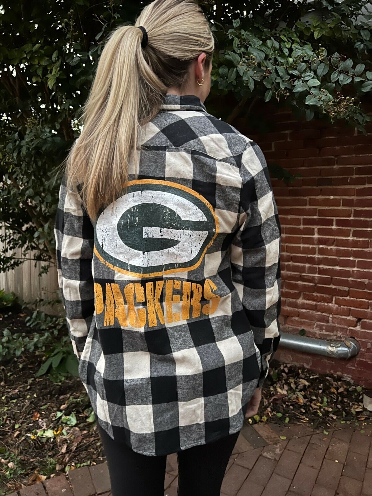 Green Bay Packers Flannel, Packers Women's shirt, S-3X