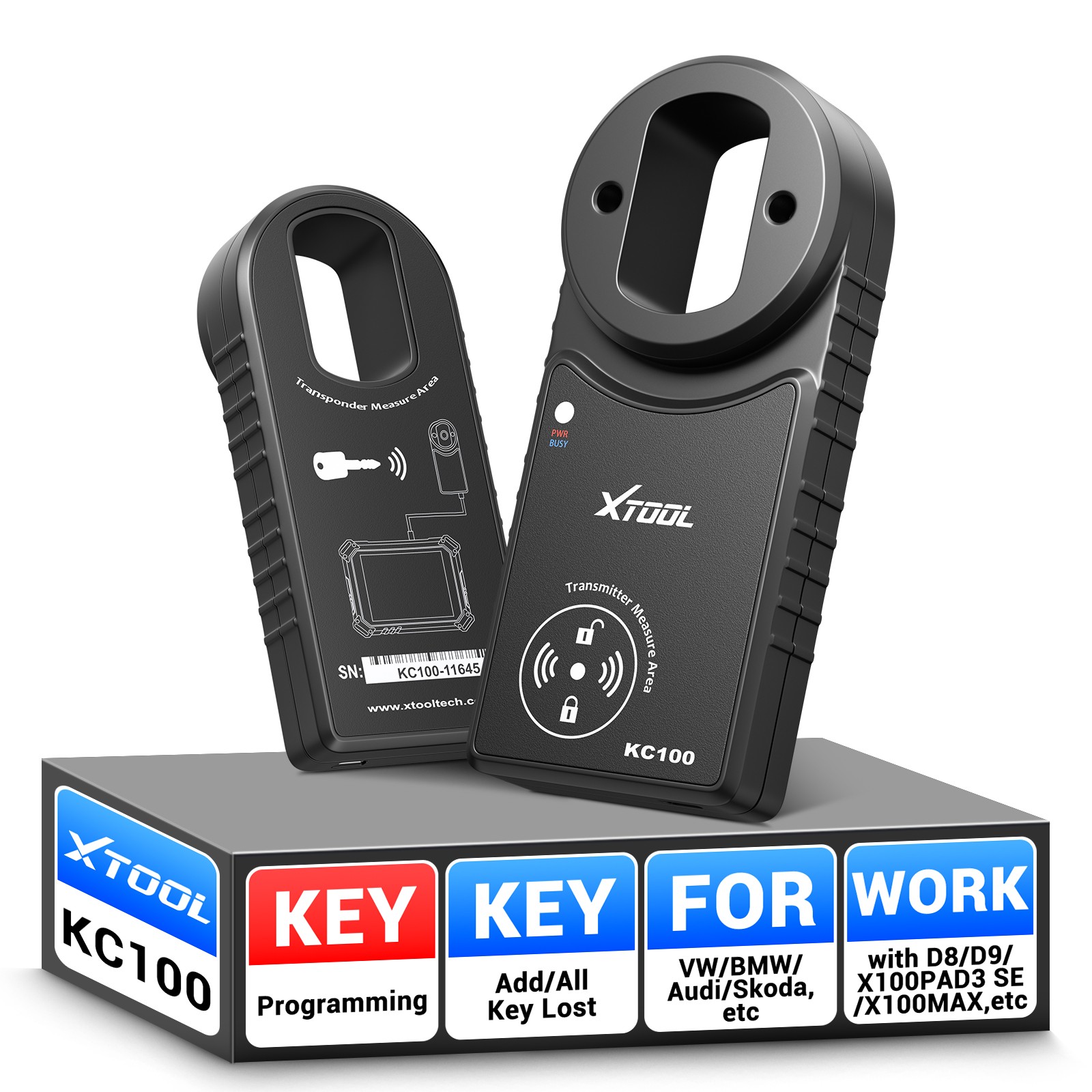 XTOOL KC100 Car IMMO Key Programing Matching Tool for VW/BMW for D7/IP616 Scan