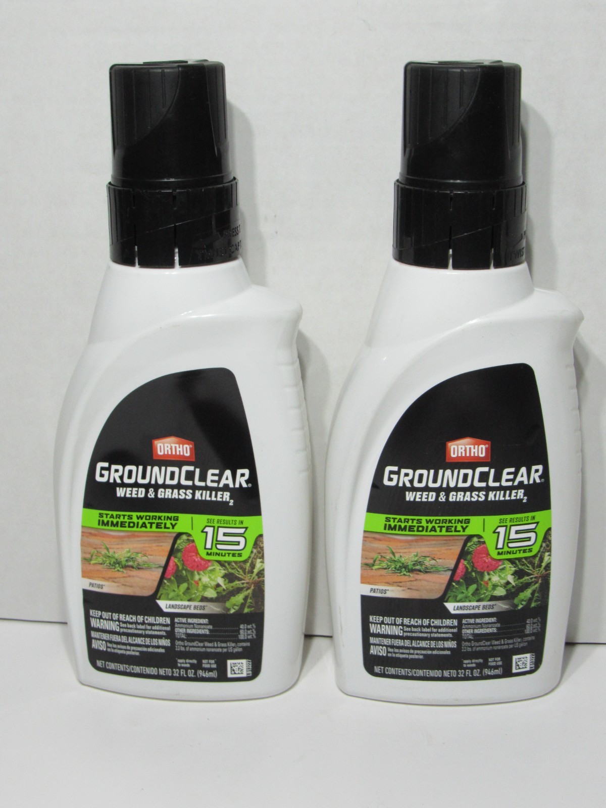2 Pack Ortho GroundClear Concentrate Weed and Grass Killer2 Rainproof 32Fl Oz
