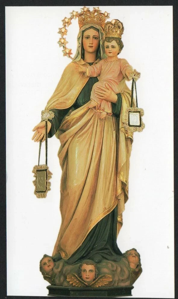 Holy card de la Virgin del Carmen santino image pieuses estampa