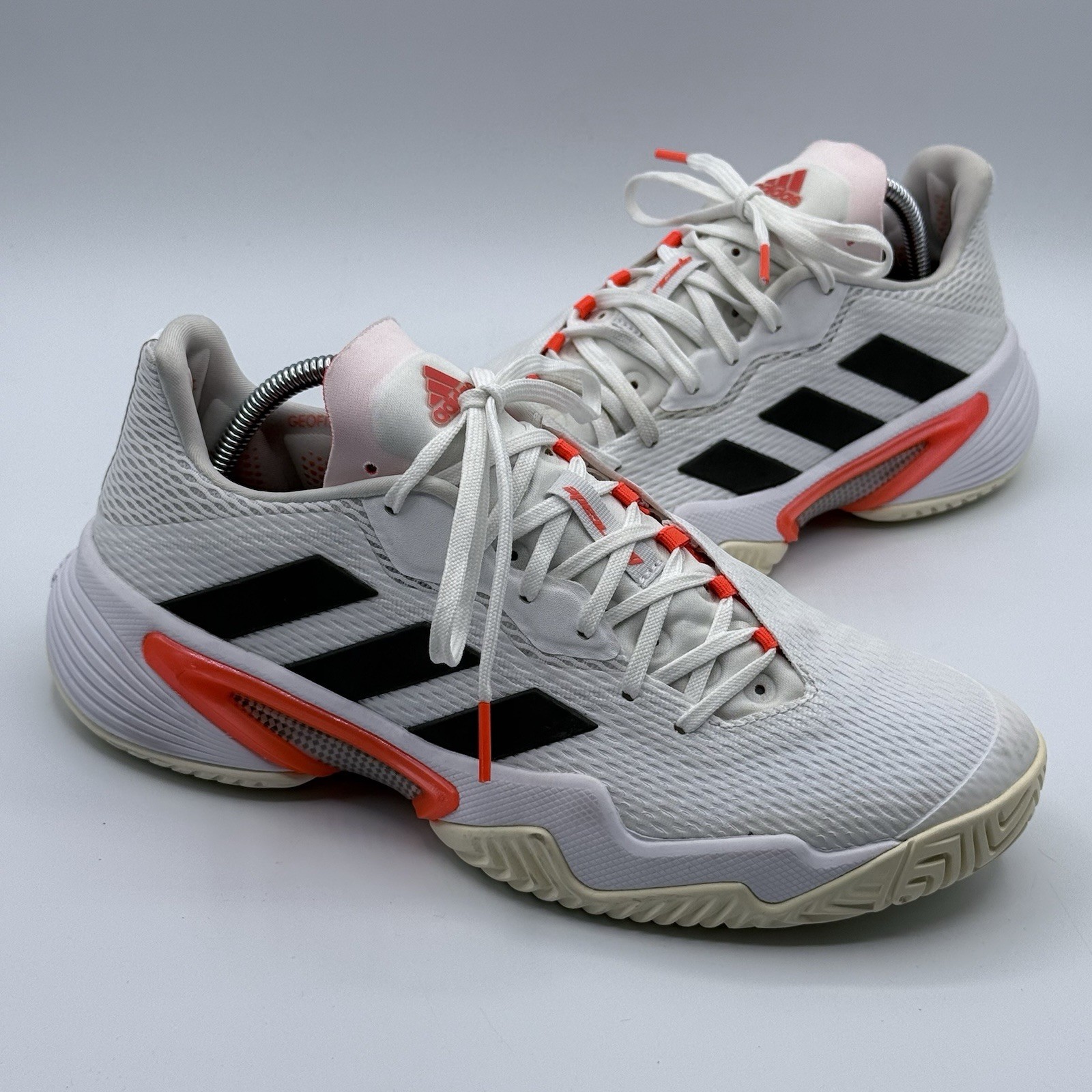 Adidas Barricade 12 Women’s Size 7 FZ3935 White AdiTUFF Tennis Pickleball