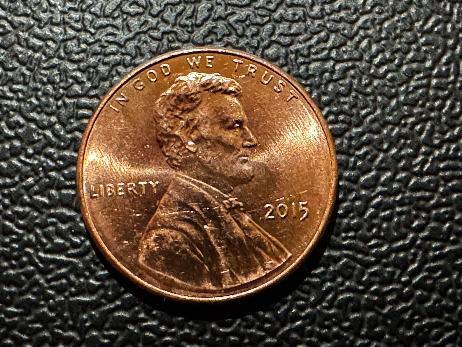2015 Shield Cent Error Reverse Cud Die chip Reverse Top Of Shield