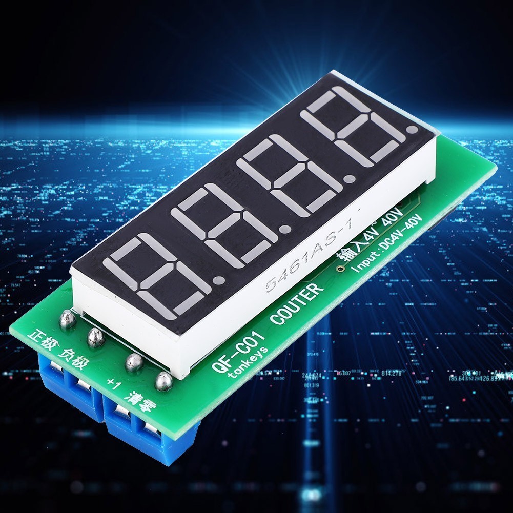 Counter Module High Quality 4-Digit Digital Display with Memory Function QF-C04