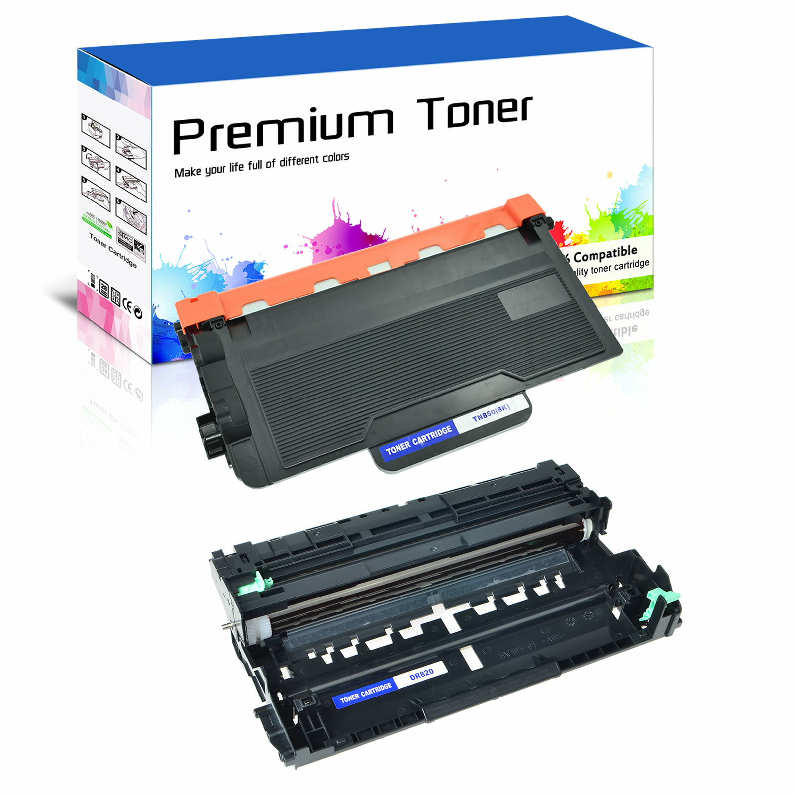 TN850 Toner + DR820 Drum for Brother TN-850 HL-L5100DN HL-L5200DW MFC-L6700DW