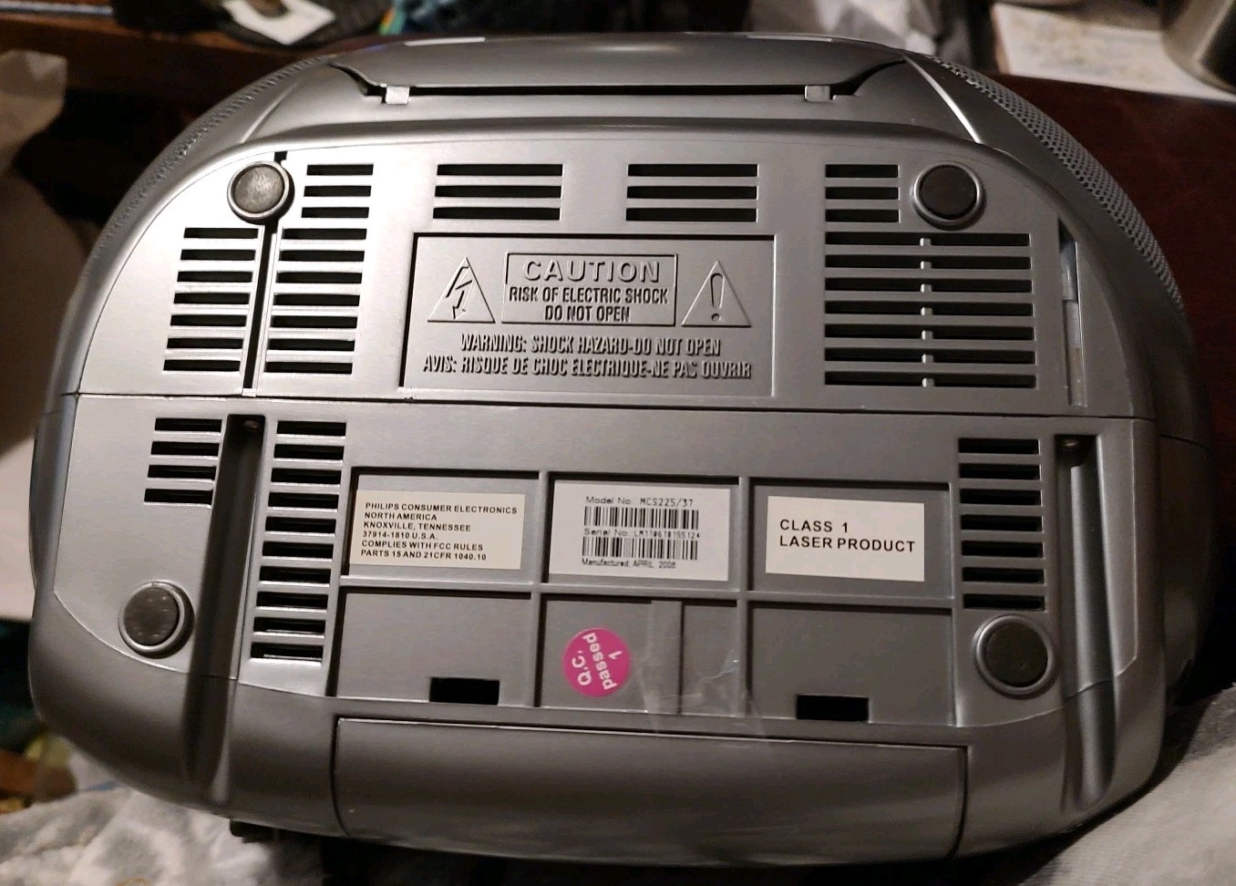 Magnavox MCS225 CD Player Radio Cassette Recorder