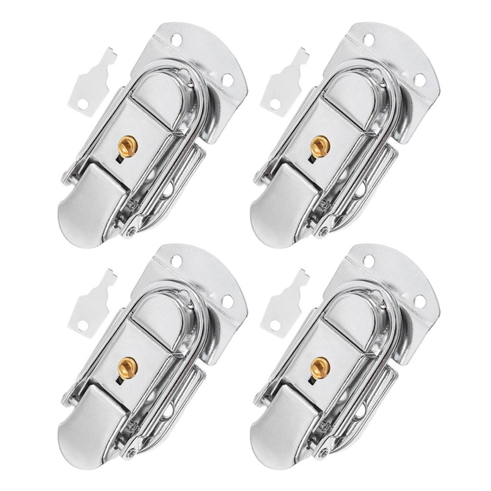 4 Pcs Metal Latch Box Replacement Jewelry Clasp Small Latches Hardware