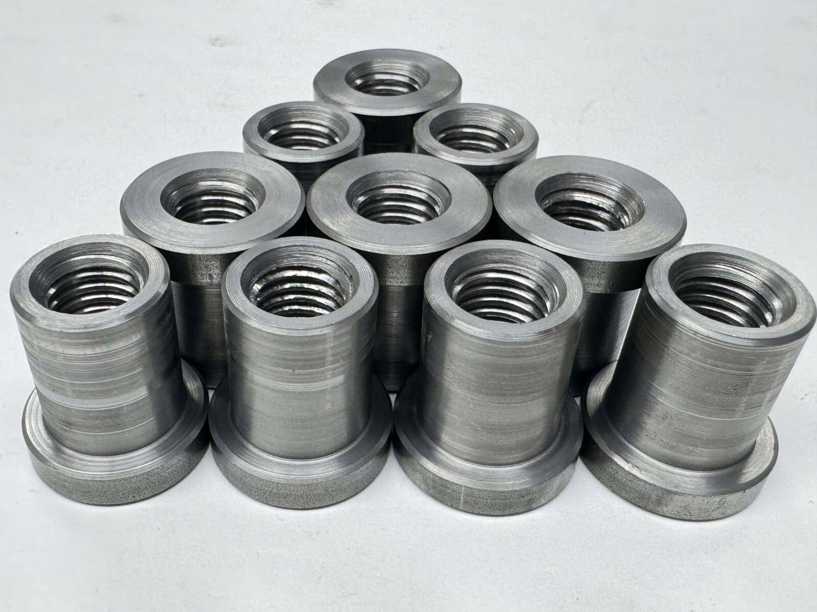 Weld on Nuts 1/2"-13 Thread LONG Threaded Nut Steel Chassis Mount Tab Pack of 10