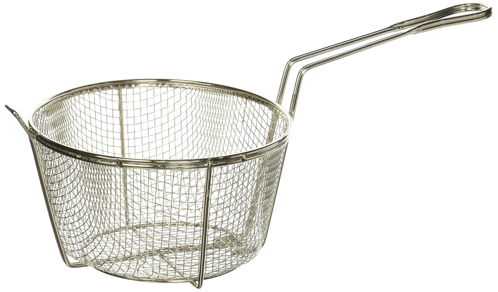 Winco Fry Basket, Wire, 8-1/2"Dia x 4-1/4"H 8.5", Silver
