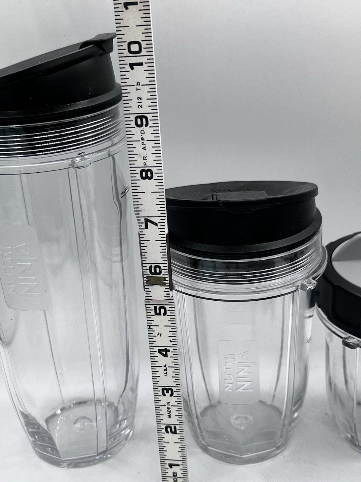 OEM 3 Nutri Ninja Blender cups with lid