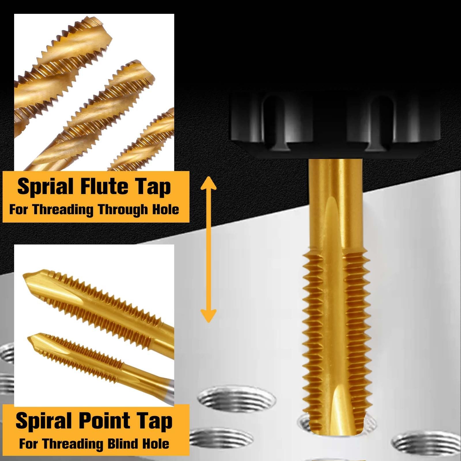7PCS Micro Taps Bits Mini Machine Screw Drill Tap Set Metric Thread Screws Pl...