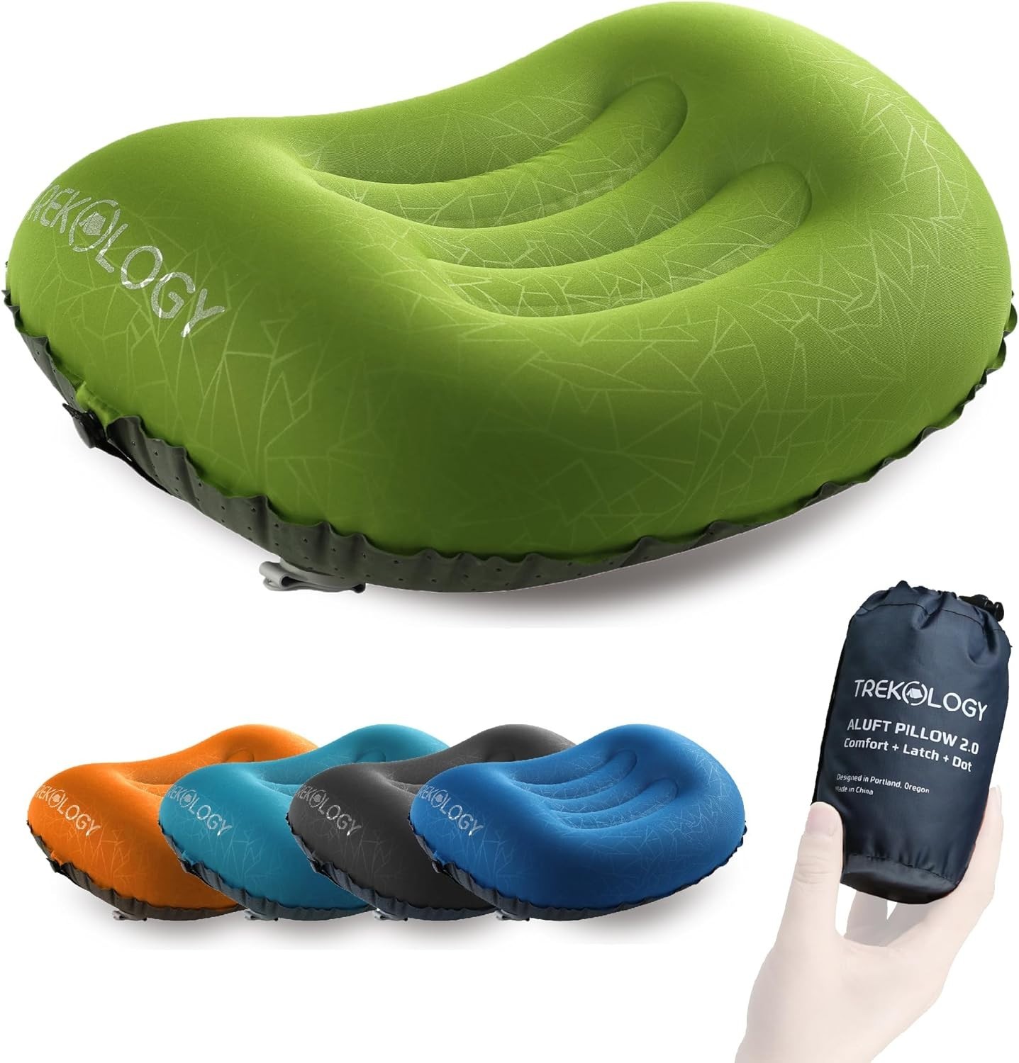 Compact ALUFT 2.0 Inflatable Pillow - Perfect for Camping and Backpacking