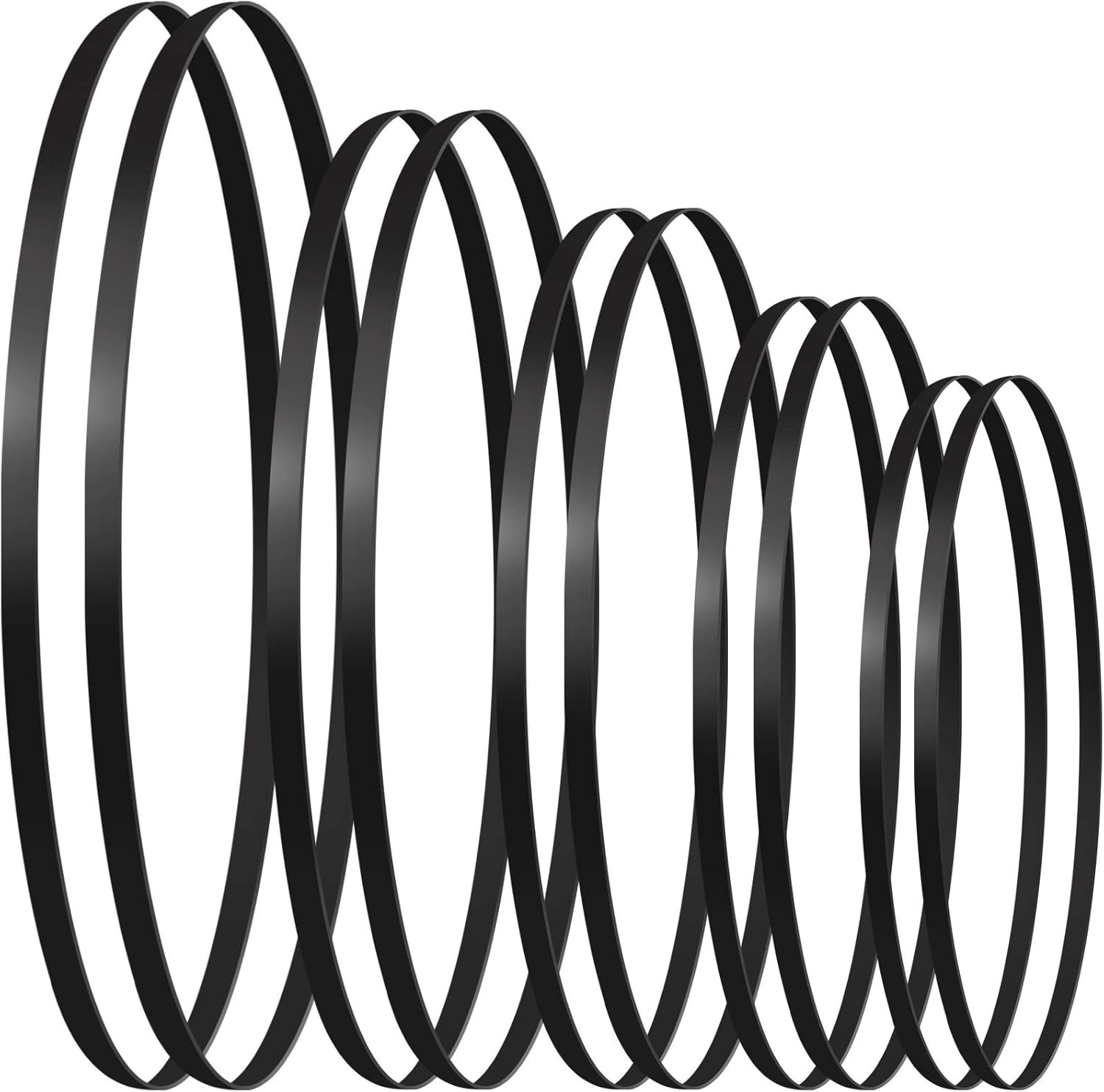Turntable Belts 10-Pack - 5 Dimensions for Enhanced Sound Quality & Longevity