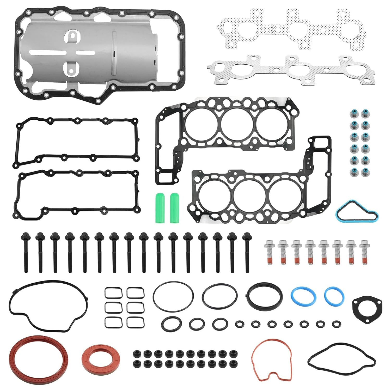 MLS Head Gasket Kit w Water Pump Gasket for Jeep Liberty Cherokee 3.7L V6