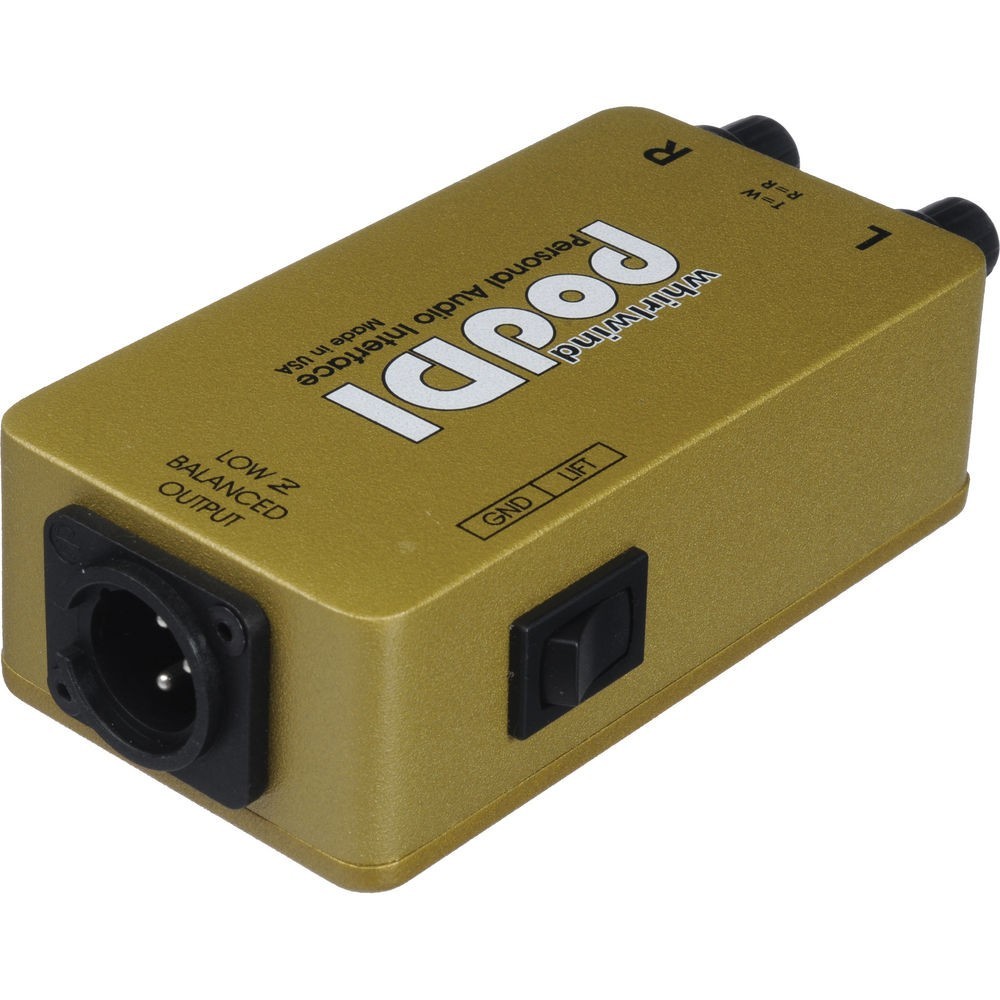 Whirlwind PodDI 1-channel Passive iPod / iPhone Direct Box