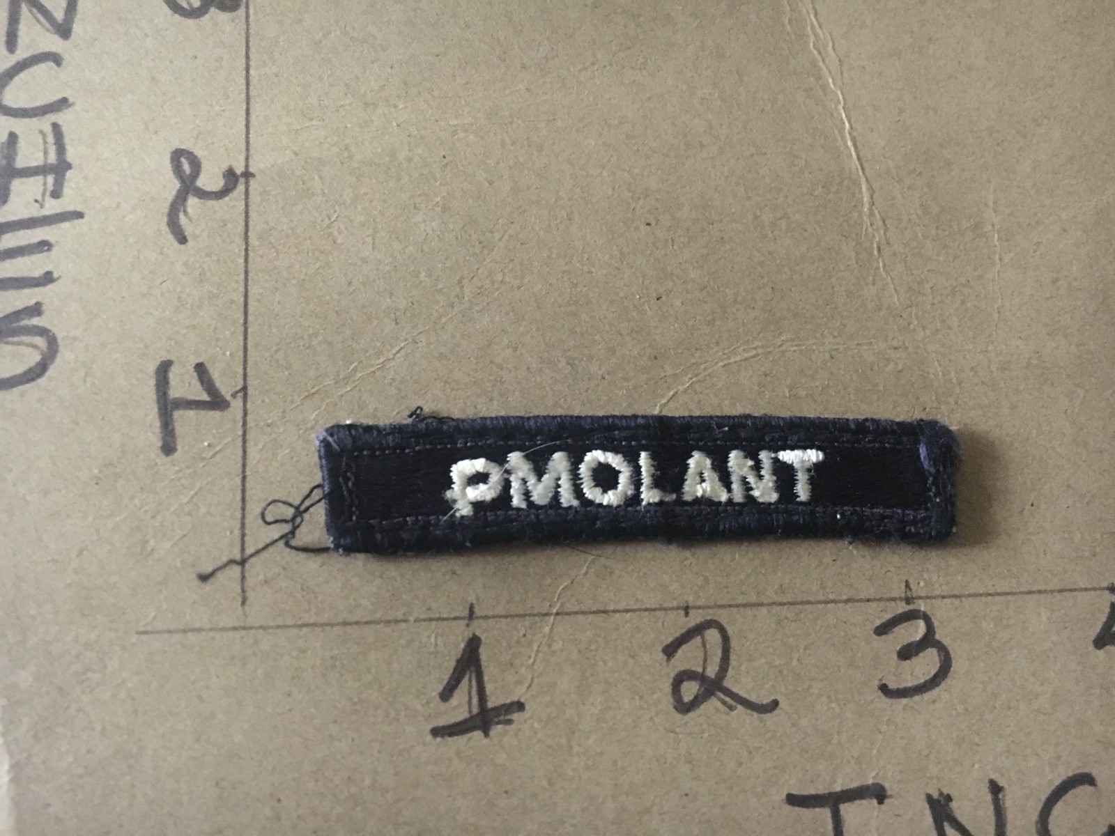 US NAVY SHOULDER STRIP TAB *** rocker *** Patch Pmolant