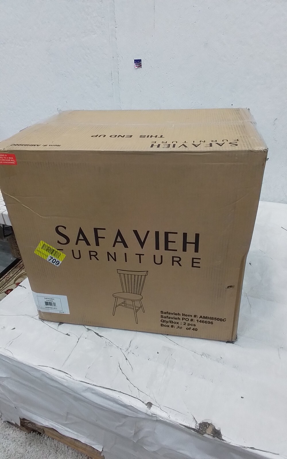 Safavieh PARKER SPINDEL SIDE CHAIR, Reduced Price 2172751616 AMH8500C