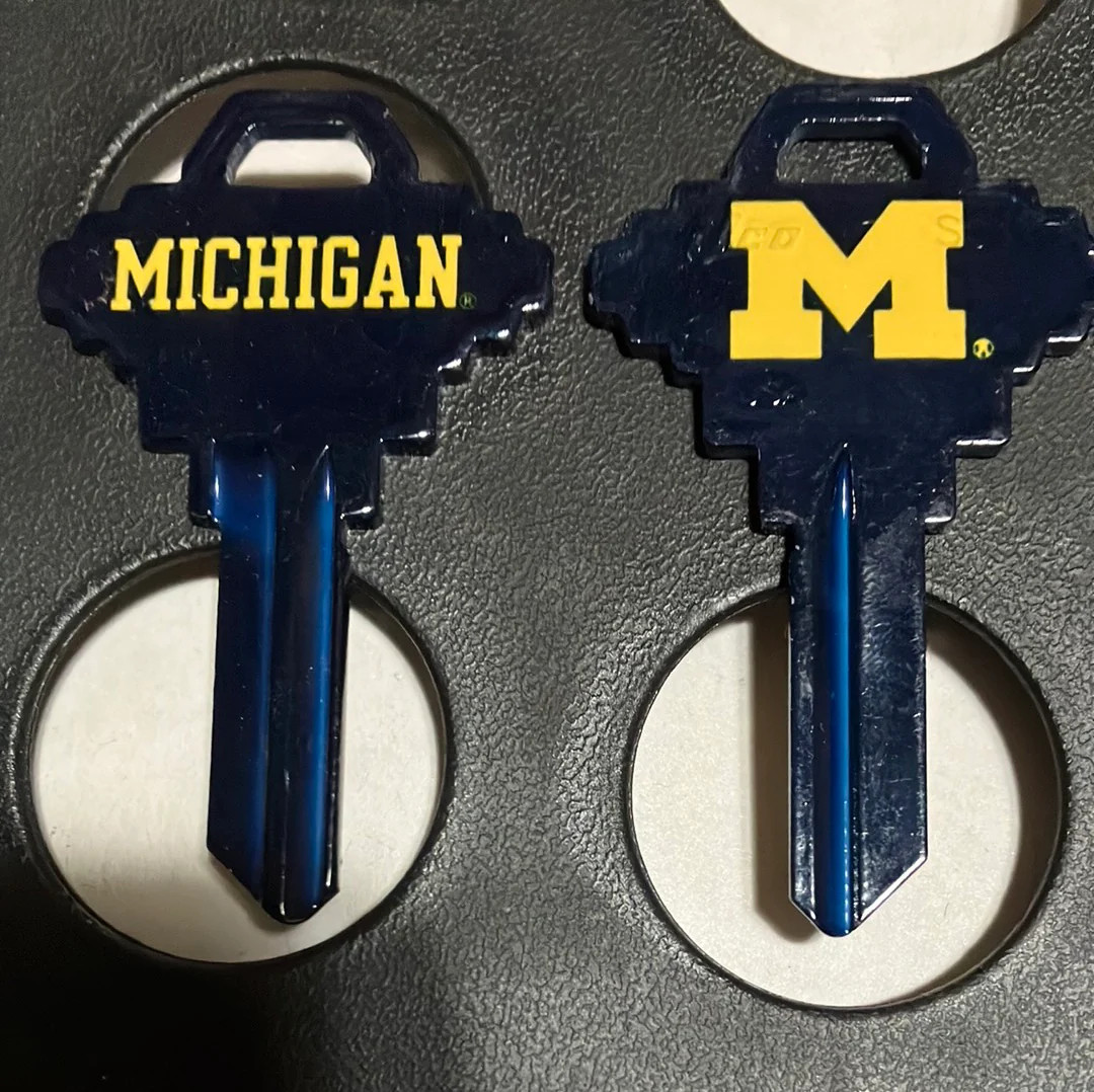 New Uncut Ilco SC1-MICHIGAN COLLEGIATE KEY