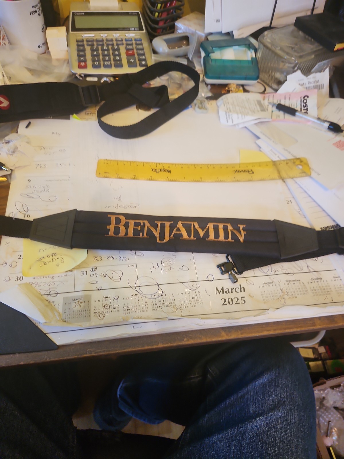 Benjamin Rifle Sling Cloth Black 40"long